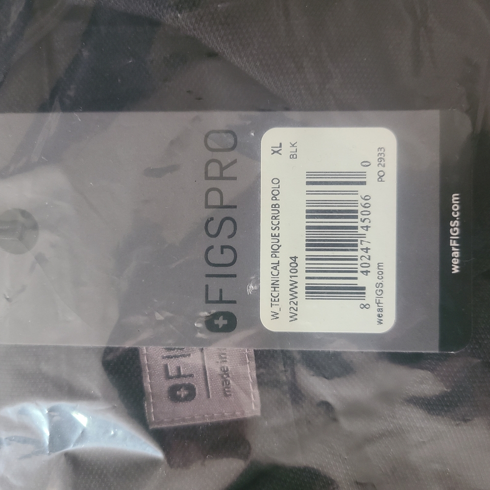 Figs Pro Black Technical Scrub Pants